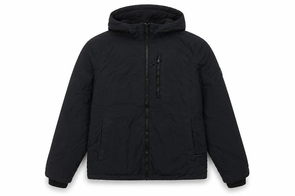 Heritage Goods Men’s Black M Hooded Padded Full Zip Jacket