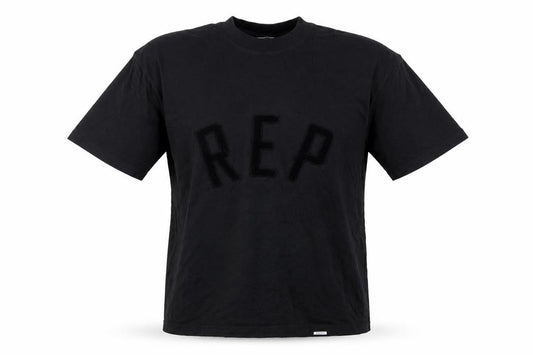Represent Men's Black XS REP Logo Graphic Cotton Crew Neck T-Shirt