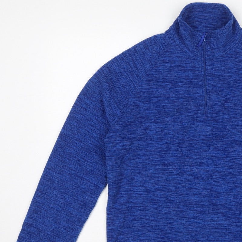 Mountain Warehouse Men’s Blue S 1/4 Zip Fleece Pullover Sweatshirt