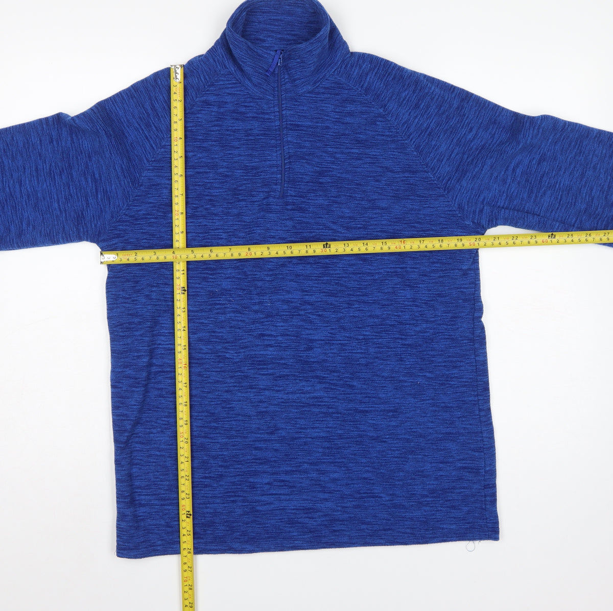 Mountain Warehouse Men’s Blue S 1/4 Zip Fleece Pullover Sweatshirt