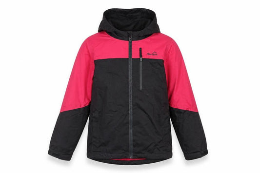 Peter Storm Girls Pink Black 11-12 Hooded Basic Jacket Outdoor