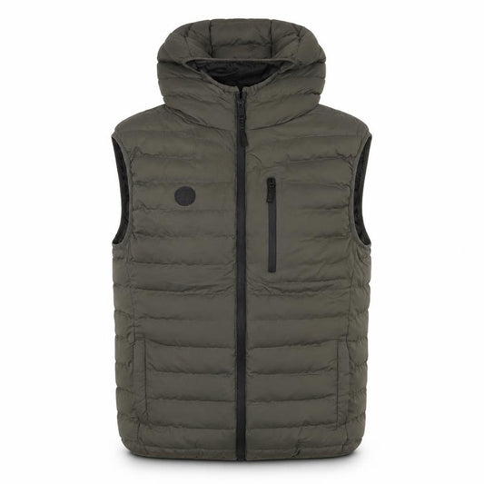 Threadbare Men Green M Hooded Puffer Bodywarmer Quilted Gilet