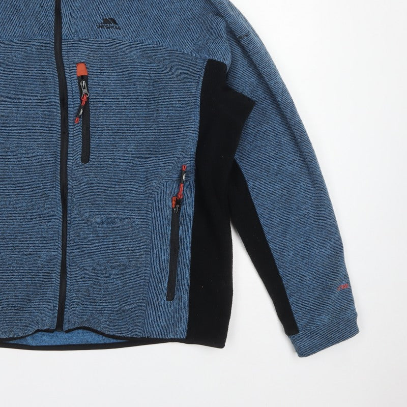 Trespass Men’s Blue L Fleece Full Zip Outdoor Jacket