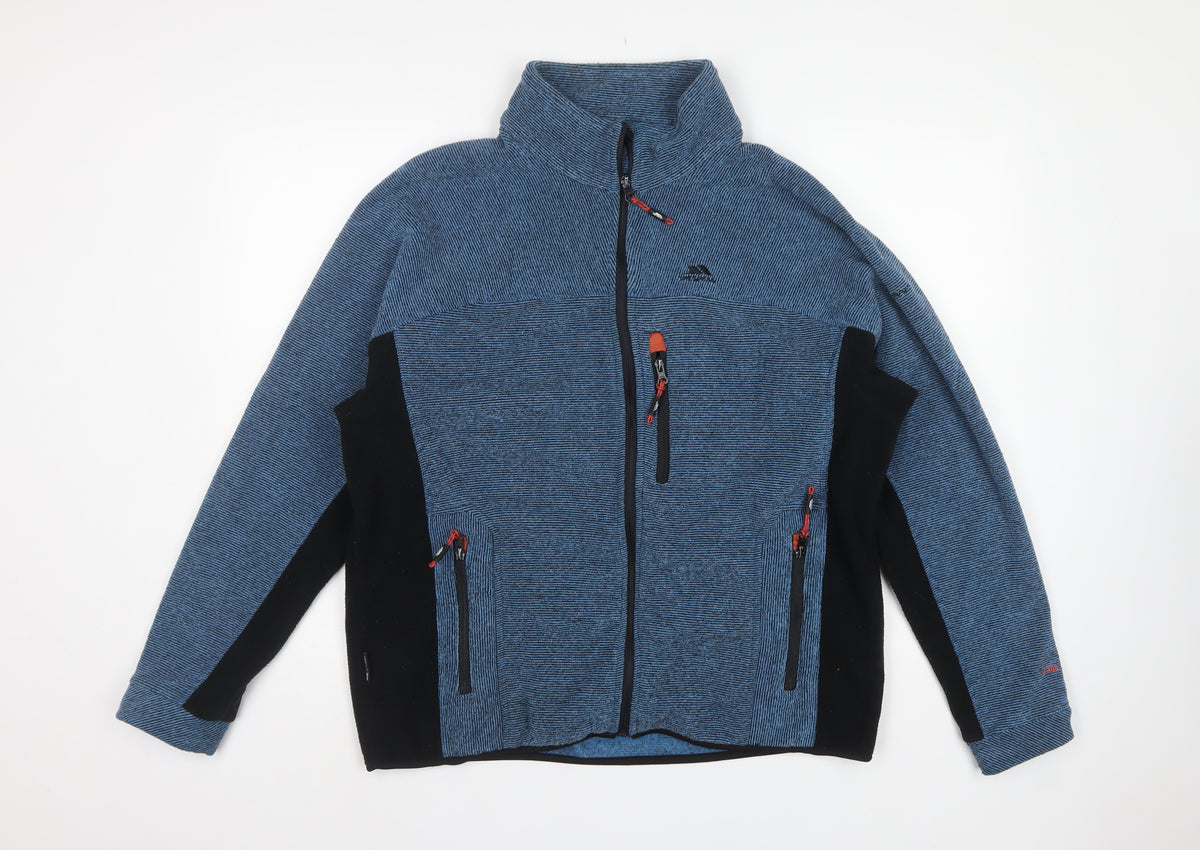 Trespass Men’s Blue L Fleece Full Zip Outdoor Jacket