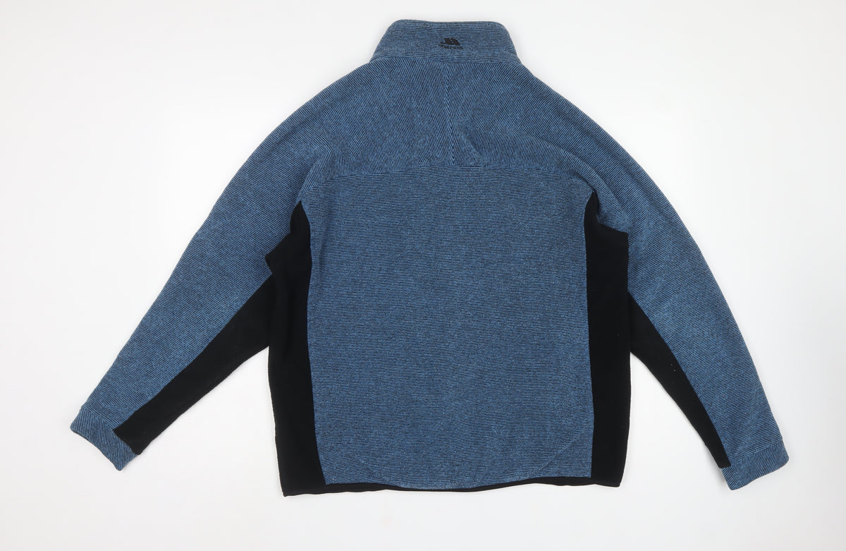 Trespass Men’s Blue L Fleece Full Zip Outdoor Jacket