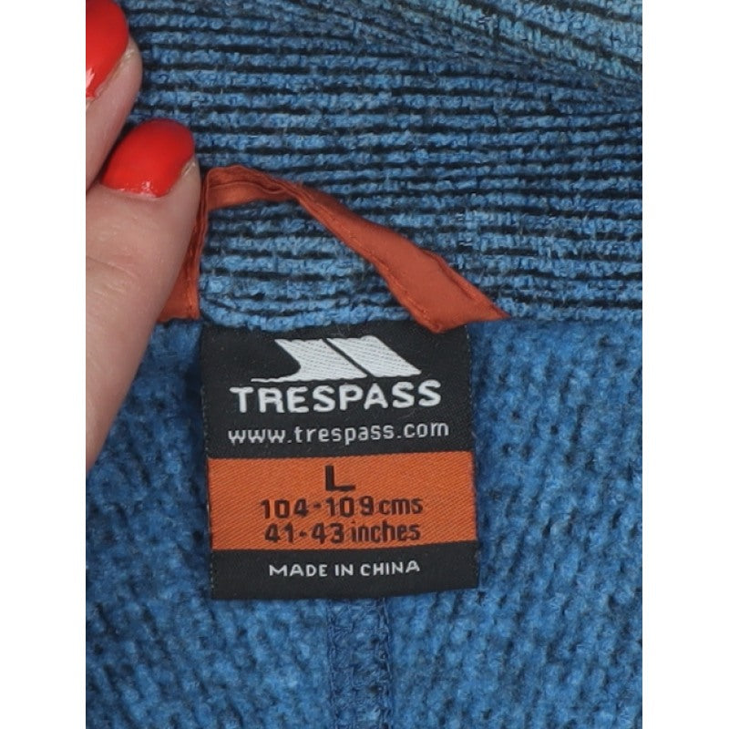 Trespass Men’s Blue L Fleece Full Zip Outdoor Jacket