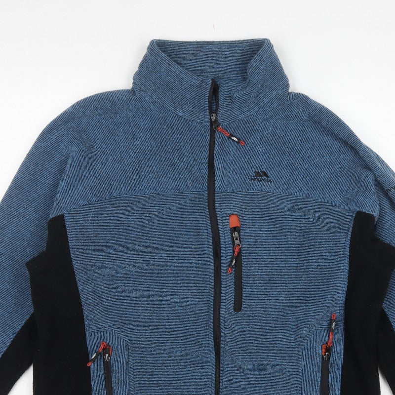 Trespass Men’s Blue L Fleece Full Zip Outdoor Jacket