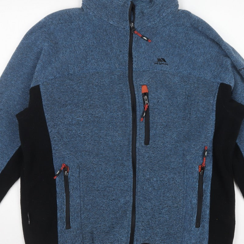Trespass Men’s Blue L Fleece Full Zip Outdoor Jacket