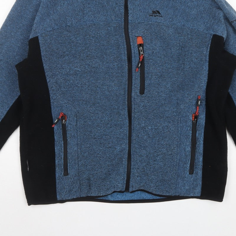 Trespass Men’s Blue L Fleece Full Zip Outdoor Jacket