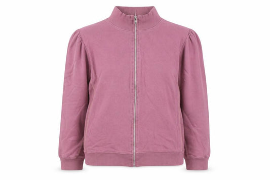 Monsoon Women’s Pink UK 12 Full Zip Puff Sleeve Sweatshirt