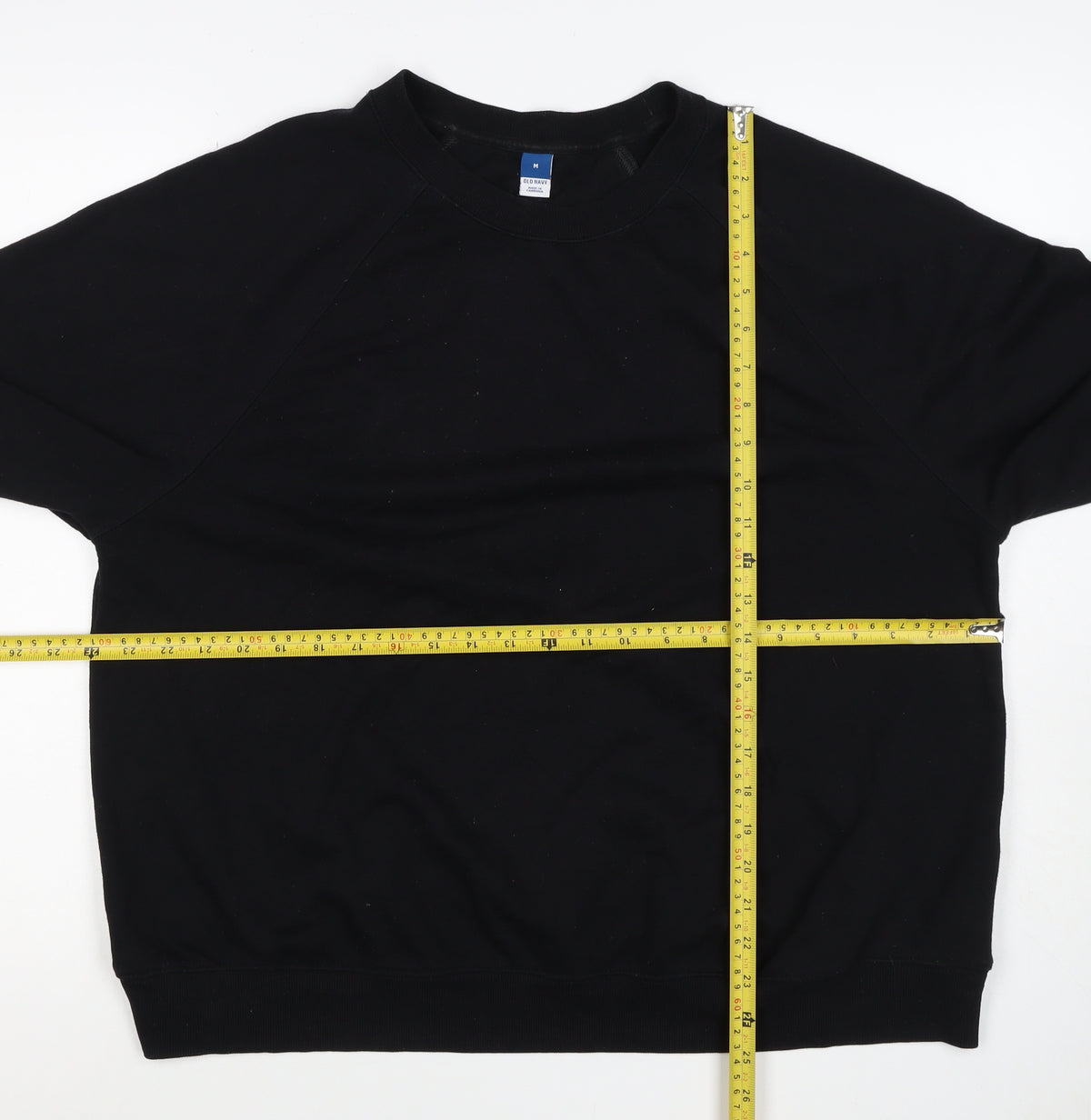 Old Navy Women’s Black M Crew Neck Raglan Pullover Sweatshirt