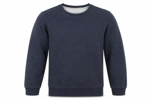 Superdry Men’s Blue L Crew Neck Logo Fleece Pullover Sweatshirt