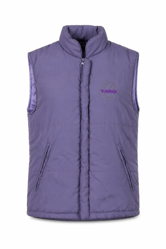 Tagg Equestrian Women's Purple M Padded Puffer Bodywarmer Gilet