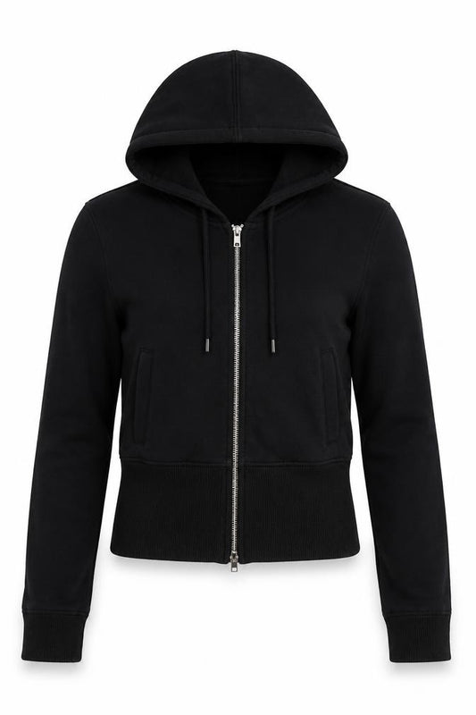 Weekday Women’s Black S Full Zip Hooded Hoodie