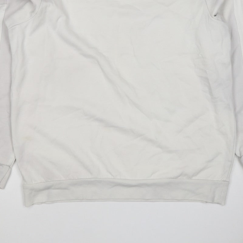 Adidas Men’s White M 3-Stripes Crew Neck Pullover Sweatshirt