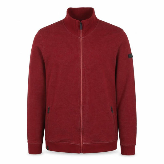 Regatta Men’s Red L Full Zip High Neck Cotton Blend Sweatshirt