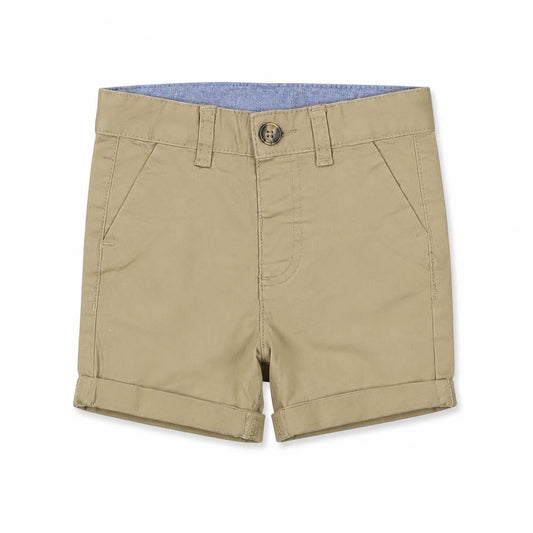 Primark Boys Beige Khaki Shorts 18-24 Months Cotton Button Pockets