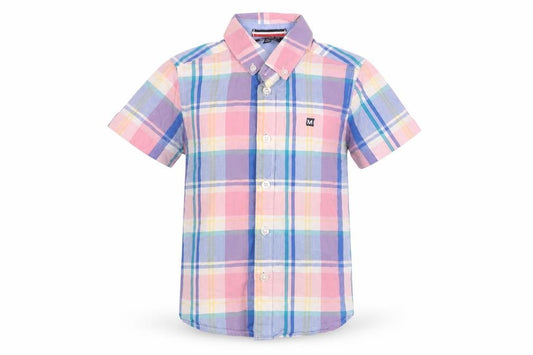 Maine New England Boys Multicoloured 4-5 Years Plaid Button-Up Shirt