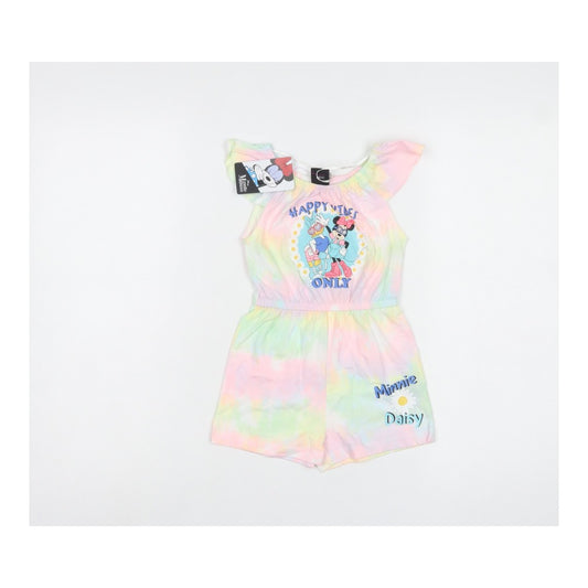 Primark Disney Girls Multicoloured 18-24 Months Minnie Mouse Tie Dye Romper