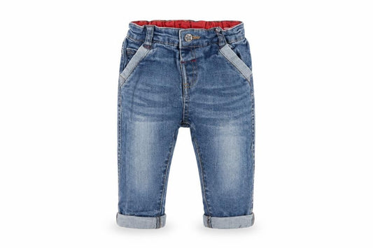 Marks & Spencer Boys Blue 6-9 Months Denim Jeans Adjustable Waist