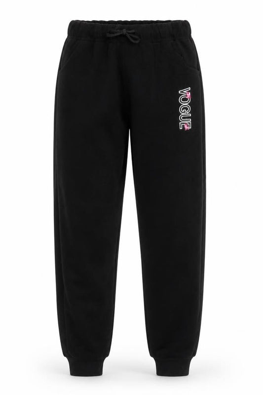Magic Girl Girls Black 12 Years Vogue Logo Jogger Sweatpants