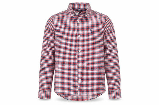 Next Boys Multicoloured Check Shirt 7 Years Cotton Long Sleeve Button-Up