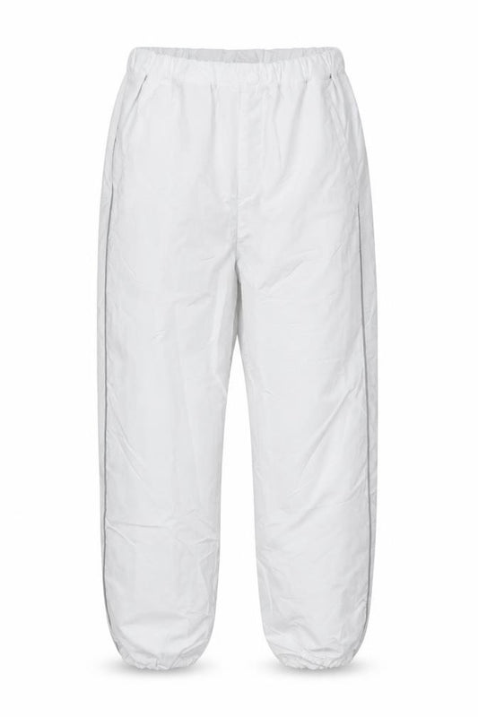 Uniqlo Unisex Kids White Jogger Trousers 9-10 Years Reflective NWT