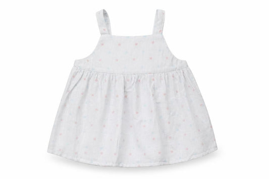 Pepco Baby Girls White Floral Linen Blend Camisole Top 18-24 Months