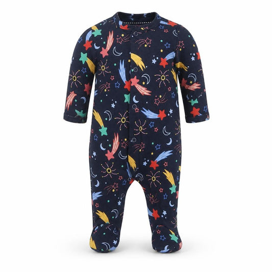 Matalan Unisex Baby Multicoloured Newborn Space Stars Babygrow NWT