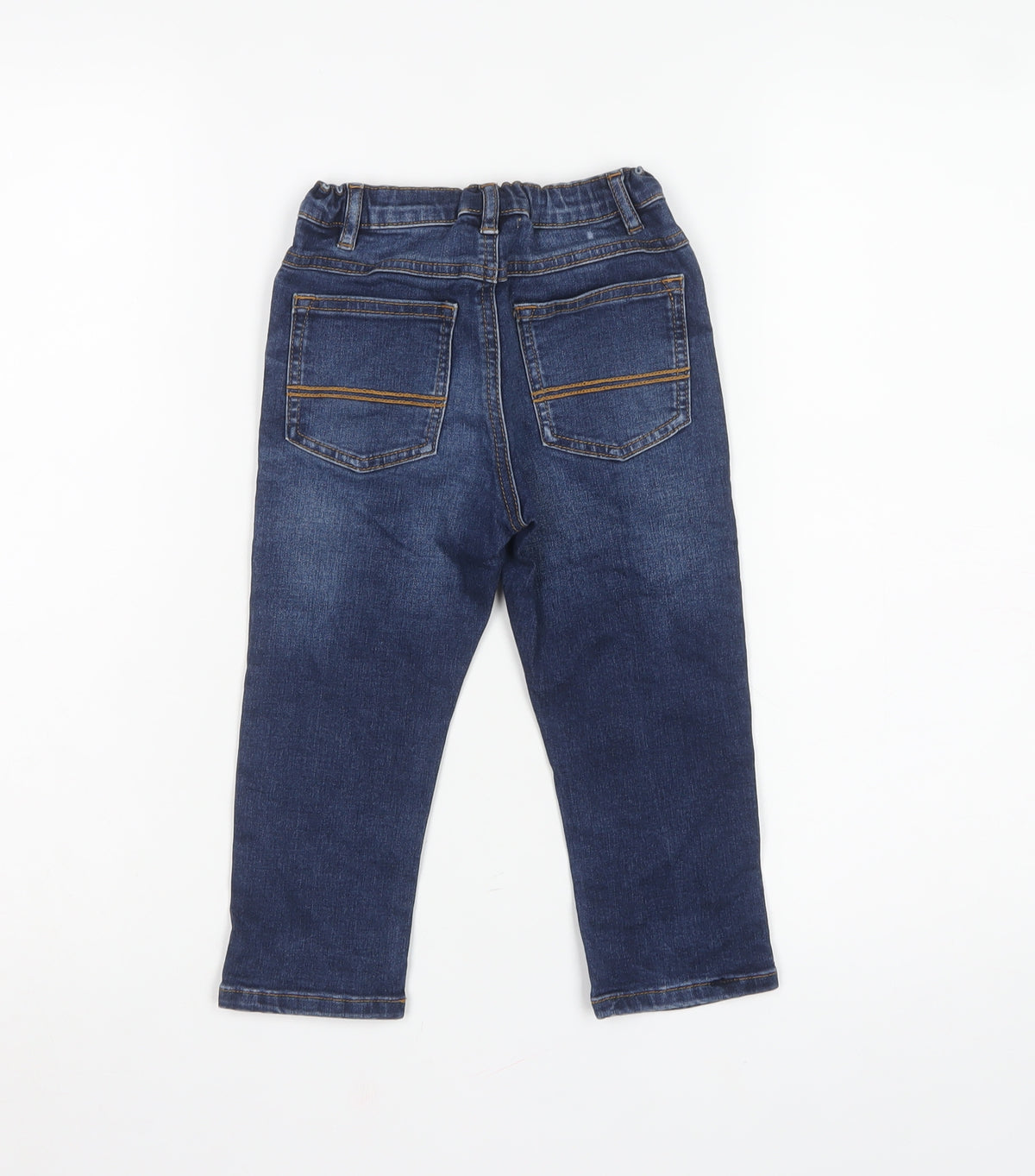 Next Boys Blue Denim Jeans 18-24 Months Adjustable Waist Stretch