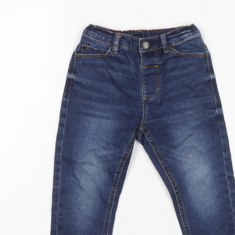 Next Boys Blue Denim Jeans 18-24 Months Adjustable Waist Stretch