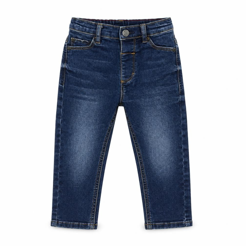 Next Boys Blue Denim Jeans 18-24 Months Adjustable Waist Stretch