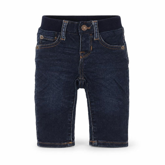 Gap Unisex Baby Blue 3-6 Months Straight Jeans Elastic Waist Denim