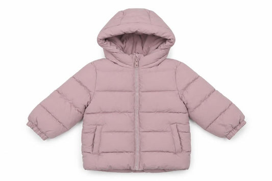 Next Girls Pink 18-24 Months Hooded Fleece Lined Puffer Jacket