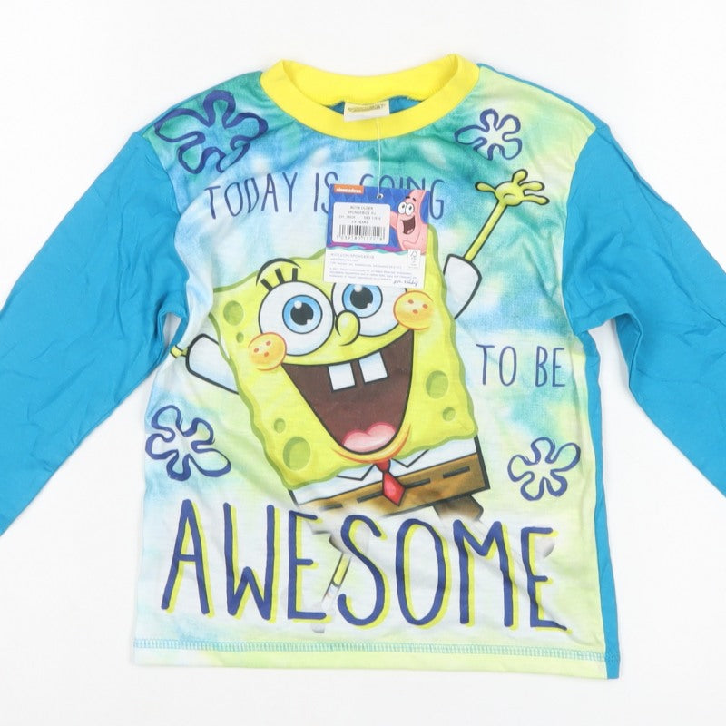 SpongeBob SquarePants Boys Multicoloured 5-6 Years Long Sleeve T-Shirt