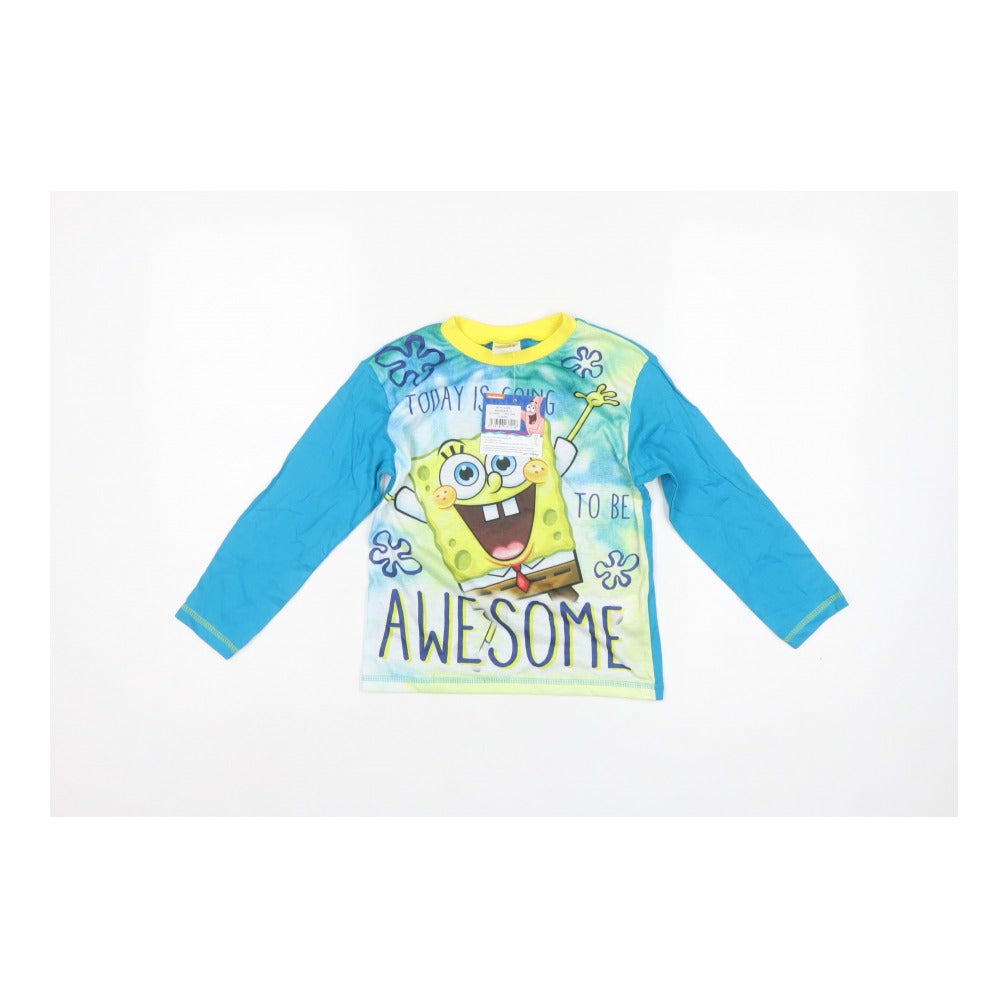 SpongeBob SquarePants Boys Multicoloured 5-6 Years Long Sleeve T-Shirt