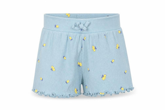 Primark Girls Blue Floral Jersey Shorts 3-4 Years Elasticated Summer