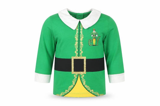 George Unisex Baby Green 6-9 Months Elf Christmas Long Sleeve T-Shirt