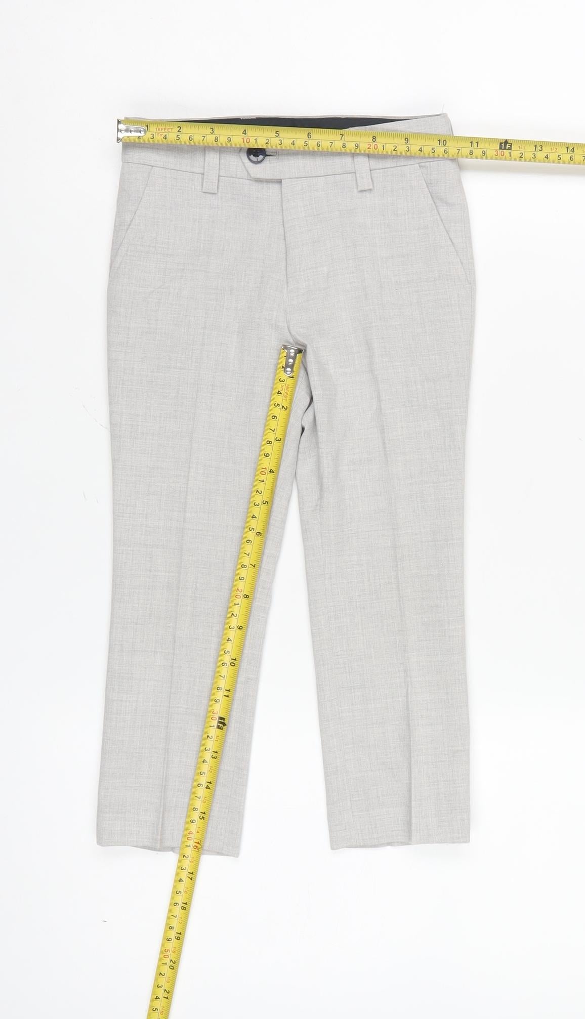 Next Boys Grey Dress Trousers 4 Years Formal Lined Smart Pants