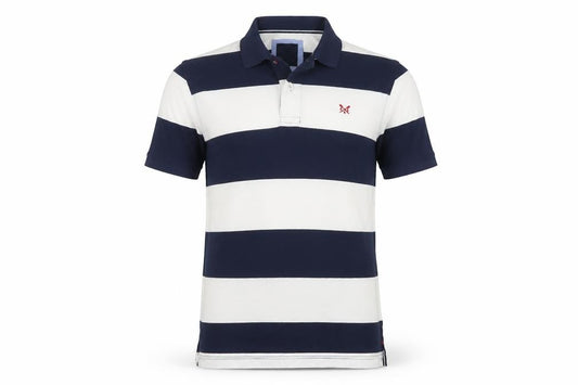 Crew Clothing Company Men’s XS Navy White Striped Waverney Polo