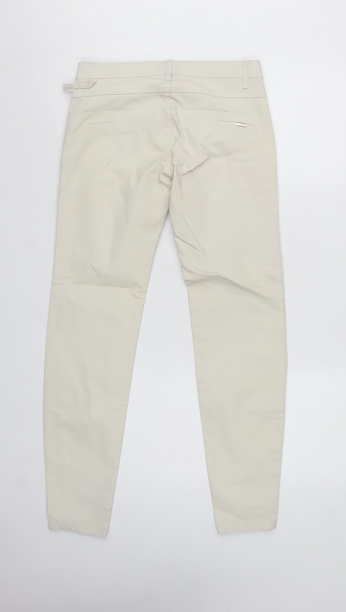 Pull&Bear Women’s Beige UK 8 Low Rise Skinny Stretch Trousers