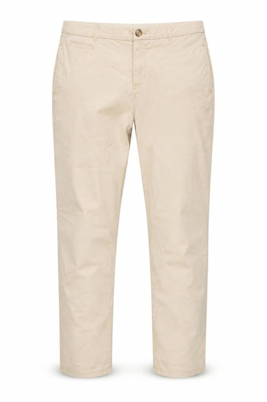 Zara Women Beige Chino Trousers UK 14 EUR 42 Cotton Stretch NWT