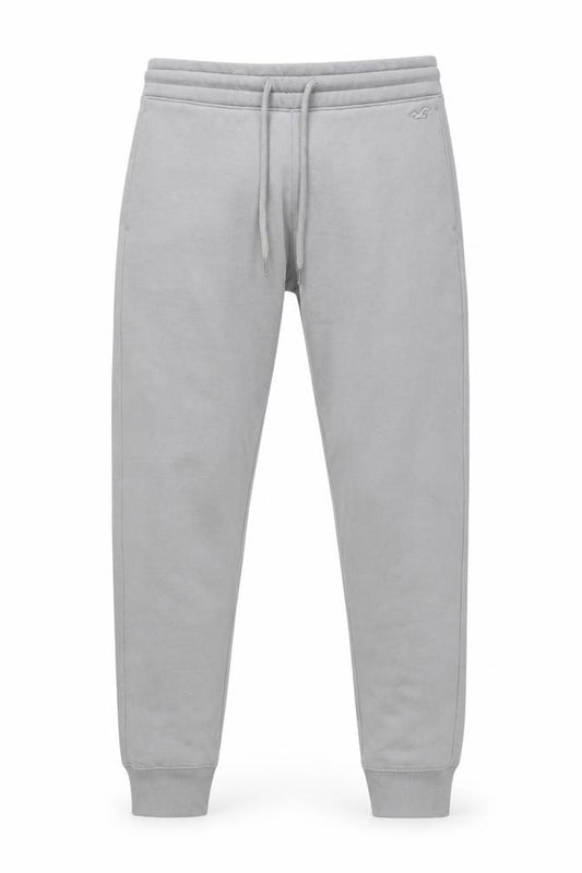 Hollister Men’s Grey L Jogger Sweatpants Cotton Blend Drawstring Logo