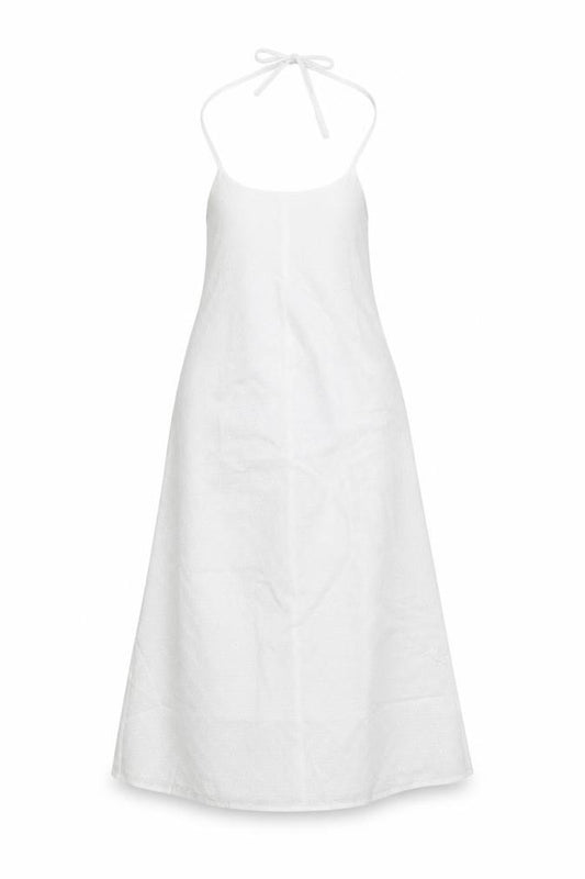 Miss Selfridge Women White UK 6 Halter Maxi A-Line Floral Lace Dress