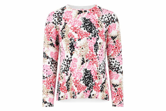 Marks and Spencer Women Multicoloured Animal Print Jumper UK 10 Crew Neck