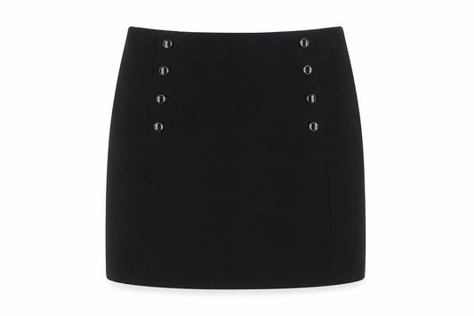 George Women's Black Size 14 Maternity Pencil Knee Length Button Skirt