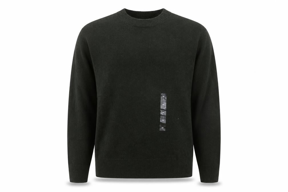 Marks & Spencer Unisex Green M Crew Neck Wool Blend Knit Jumper
