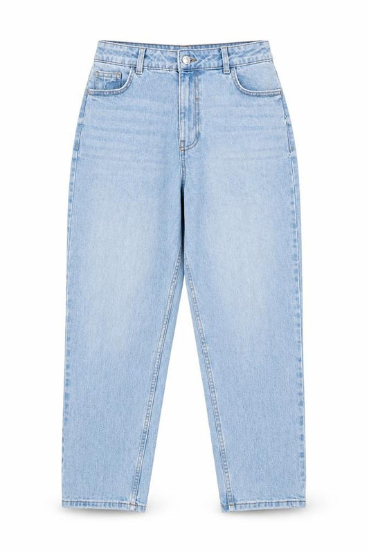New Look Tori Women Blue UK 14 Mom Slim Fit Stretch Ankle Grazer Jeans