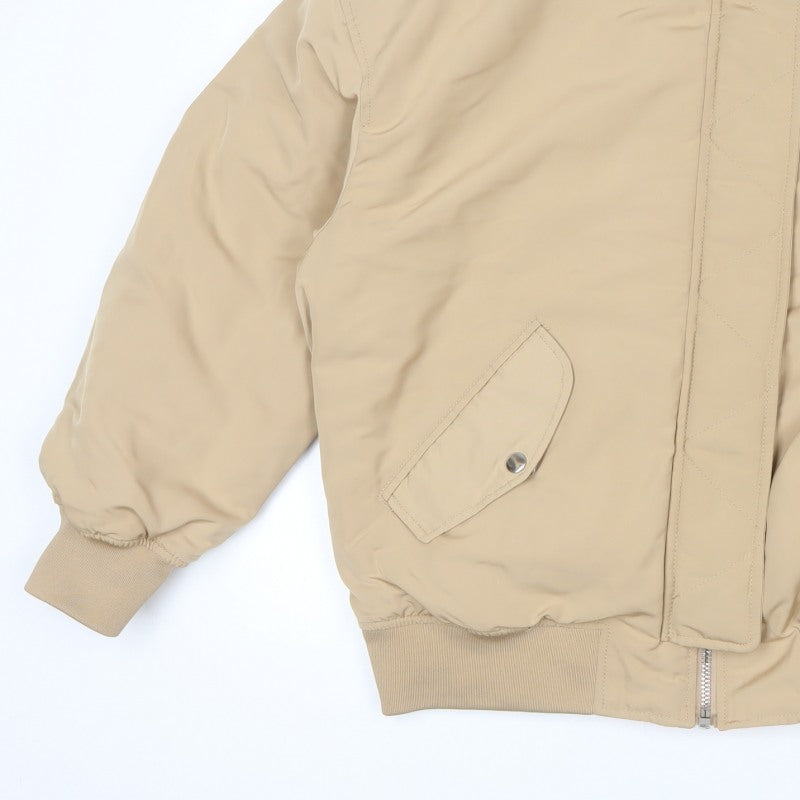Pull&Bear Men’s Beige M Bomber Jacket Padded Full Zip