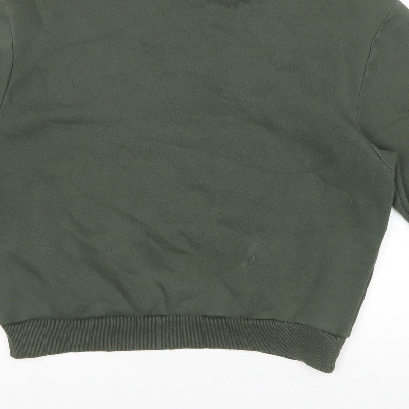 ASOS Design Men’s Green S Relaxed Crew Neck Pullover Sweatshirt